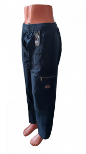 pantaloni ce imita inul cod 49908 - Img 2