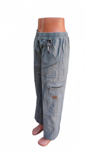 pantaloni ce imita inul cod a5334 - Img 2