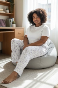 Pantaloni de pijama din bumbac pentru dama COD PNT-023
