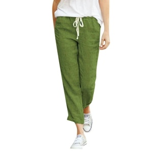 Pantaloni lungi eleganti ce imita inul pentru dama model nou cod x5524