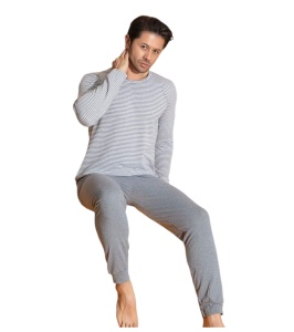 Pijama barbati groasa din bumbac model nou cod x3914