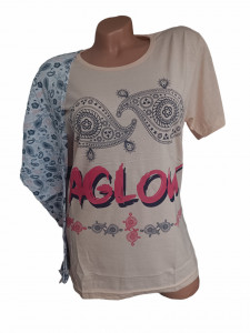 pijama dama cu maneca scurta cod p719 - Img 1