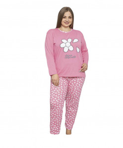 pijama dama din bumbac 100% model nou cod L75307 - Img 1