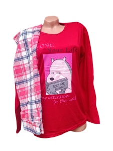 Pijama dama din bumbac cod x3984