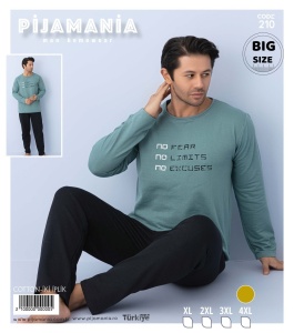 Pijama vatuita din bumbac pentru barbati cod x20362