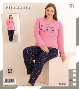 Pijama vatuita din bumbac pentru dama cod x20392