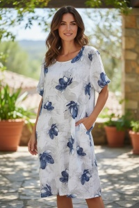 Rochie dama fabricatie Italia, croiala moderna, usoara si eleganta
