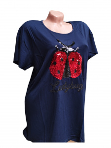 Tricou dama calitativ cu maneca scurta cod x0290 - Img 2