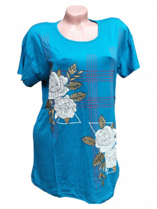 Tricou dama calitativ cu maneca scurta cod x0297 - Img 1