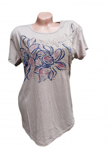 Tricou dama calitativ cu maneca scurta cod x0305 - Img 2