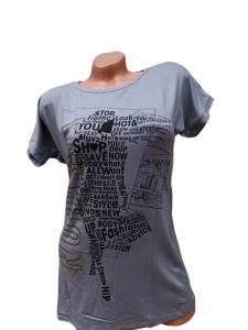 Tricou dama calitativ cu maneca scurta cod x0367 - Img 1