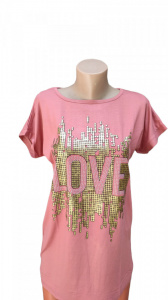 Tricou dama cu maneca scurta cod a4063