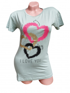 Tricou dama cu maneca scurta cod x0208 - Img 2