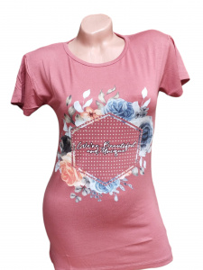 Tricou dama cu maneca scurta cod x0213 - Img 2