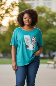 Tricou dama cu maneca scurta, marimi pana la 10xl