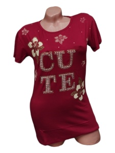Tricou dama din bumbac model nou cod x1250