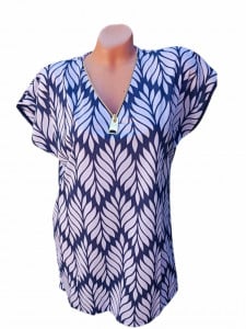 bluza dama eleganta cu maneca scurta model nou cod L20648 - Img 1