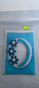 Felicitare cu floare si petale 3D lucrate manual cod k739 - Img 8