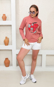 hanorac dama din bumbac model nou cod L8537 - Img 1
