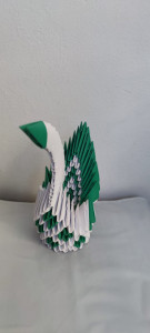 Lebada origami 3D lucrată manual cod k375 - Img 6