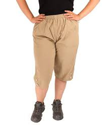 Pantaloni 3 sfert de dama ce imita inul cod x0422 - Img 2