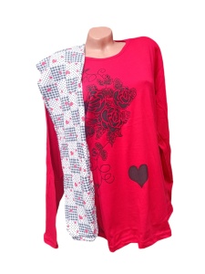 Pijama dama din bumbac cod x3985