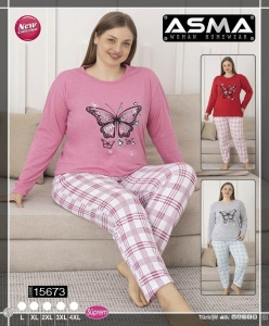 Pijama dama din bumbac model nou cod x5595