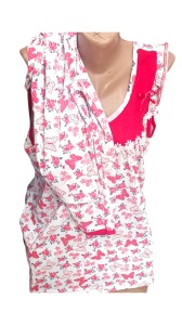 Pijama dama formata din maiou si pantaloni scurti cod x6143