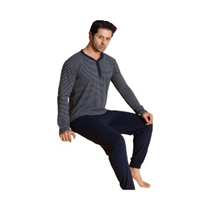Pijama vatuita de barbati din bumbac cod x4415