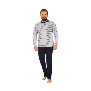 Pijama vatuita de barbati din bumbac cod x4419