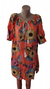 Rochie dama cu maneca scurta, din bumbac cod a1458 - Img 2