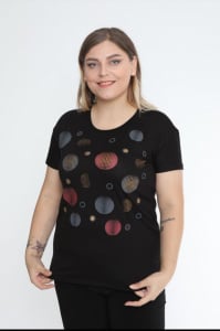 Tricou dama calitativ cu maneca scurta cod x0248 - Img 1