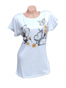 Tricou dama calitativ cu maneca scurta cod x0311 - Img 2