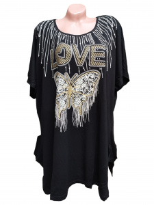 Tricou dama calitativ cu maneca scurta cod x0321 - Img 2