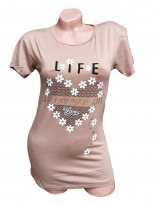 Tricou dama cu maneca scurta cod x0189 - Img 2