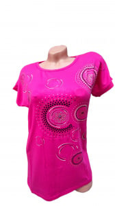 Tricou dama cu maneca scurta cod x0360 - Img 2