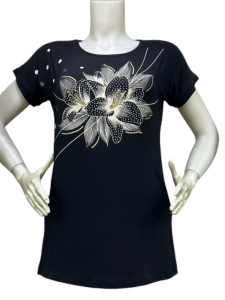 Tricou dama din bumbac marimi mari cod x5983
