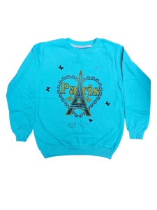 Bluza cu maneca lunga din bumbac pentru copii cod x10001