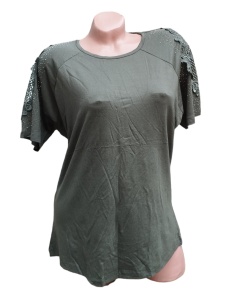 Bluza dama cu broderie pe maneci cod x2449
