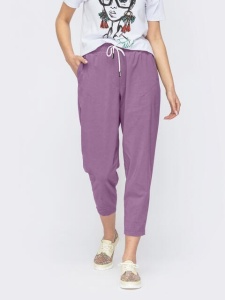 Pantaloni lungi eleganti ce imita inul pentru dama model nou cod x5536