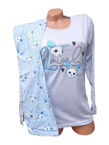 Pijama dama din bumbac cod x3986