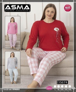 Pijama dama din bumbac model nou cod x5596