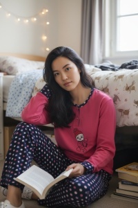 Pijama groasa din polar pentru dama COD PJ-352