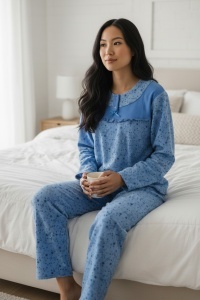 Pijama groasa din polar pentru dama COD PJ-362