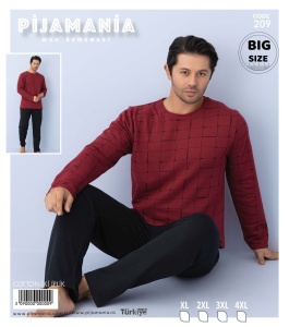Pijama vatuita din bumbac pentru barbati cod x20366