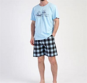 pijamale scurte de barbati model nou cod L6942 - Img 2