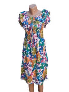 Rochie de vara cu diferite imprimeuri model nou cod x5674