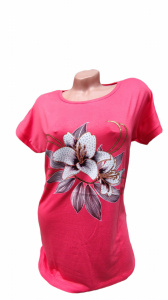 Tricou dama calitativ cu maneca scurta cod x0359 - Img 1