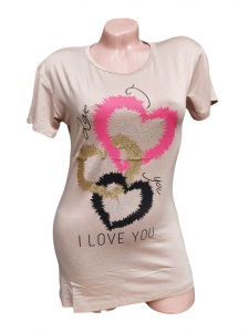 Tricou dama cu maneca scurta cod x0197 - Img 2
