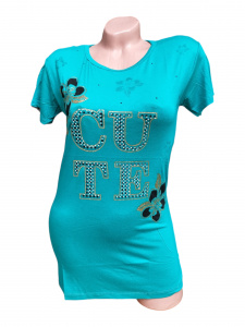Tricou dama cu maneca scurta cod x0209 - Img 2